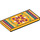 LEGO Klar lys oransje Tile 2 x 4 med Rug (65493 / 87079)