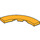 LEGO Orange clair brillant Tuile 4 x 4 Incurvé Coin avec Cutouts (3477 / 27507)