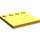 LEGO Helles Licht Orange Fliese 4 x 4 mit Bolzen auf Kante (6179)