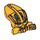 LEGO Bright Light Orange Toa Mahri Head (59533)