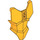 LEGO Orange clair brillant Torse avec Indented Waist et Hanche Armor (90652)