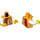 LEGO Orange clair brillant Vest Torse avec blanc Bras, rouge Droite Côté et Fruits (973 / 76382)