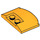 LEGO Orange clair brillant Coin 3 x 4 x 0.7 avec Recess (93604)