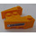 LEGO Bright Light Orange Wedge Brick 3 x 4 with &#039;GEAR&#039; on Both Sides Sticker with Stud Notches (50373)