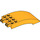 LEGO Helles Licht Orange Windschutzscheibe 4 x 8 x 2 Gebogen Scharnier (46413 / 50339)
