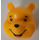 LEGO Arancione chiaro brillante Winnie the Pooh Testa (77313)