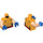 LEGO Bright Light Orange Wolverine Minifig Torso (973 / 76382)