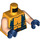 LEGO Bright Light Orange Wolverine Torso (76382)