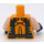 LEGO Bright Light Orange Wolverine Torso (973 / 76382)