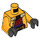 LEGO Naranja claro brillante Wong con Bright Luz Naranja Chaqueta Minifigura Torso (973 / 76382)