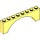 LEGO Bright Light Yellow Arch 1 x 8 x 2 Raised, Thin Top without Reinforced Underside (16577 / 40296)