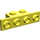 LEGO Bright Light Yellow Bracket 1 x 2 - 1 x 4 with Square Corners (2436)