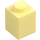 LEGO Bright Light Yellow Brick 1 x 1 with Stud on One Side (87087)