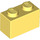 LEGO Jaune clair brillant Brique 1 x 2 avec tube inférieur (3004 / 93792)