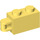 LEGO Bright Light Yellow Brick 1 x 2 with Hinge Shaft (Flush Shaft) (34816)