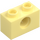 LEGO Jaune Clair Brillant Brique 1 x 2 avec Trou (3700)