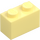 LEGO Bright Light Yellow Brick 1 x 2 with Studs on One Side (11211)