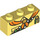 LEGO Klar lys gul Kloss 1 x 3 med Russell Kiste med Oransje Neckerchief (3622)