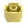 LEGO Jaune clair brillant Brique 2 x 2 Rond (3941 / 6143)