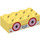 LEGO Jaune clair brillant Brique 2 x 4 avec Beatsy Affronter (3001 / 38912)