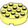 LEGO Jaune clair brillant Brique 4 x 4 Rond avec Trou (87081)
