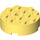 LEGO Bright Light Yellow Brick 4 x 4 Round with Hole (87081)