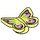 LEGO Bright Light Yellow Butterfly (Smooth) with Black, Medium Lavender and Lime (80674 / 101531)