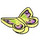 LEGO Bright Light Yellow Butterfly (Smooth) with Purple (80674 / 101531)