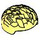 LEGO Jaune clair brillant Coiled Court Cheveux (79687)