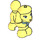 LEGO Bright Light Yellow Dog - Poodle (66595 / 66718)