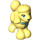 LEGO Bright Light Yellow Dog - Poodle (66595 / 66718)