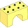 LEGO Jaune clair brillant Duplo Arche
 Brique 2 x 4 x 2 (11198)