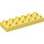LEGO Jaune clair brillant Duplo assiette 2 x 6 (98233)