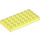 LEGO Jaune clair brillant Duplo assiette 4 x 8 (4672 / 10199)