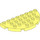 LEGO Bright Light Yellow Duplo Plate 8 x 4 Semicircle (29304)