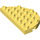 LEGO Jaune clair brillant Duplo assiette 8 x 4 Semicircle (29304)