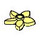 LEGO Bright Light Yellow Flower with Pointed Petals with Small Pin (18853)