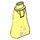LEGO Bright Light Yellow Friends Hip with Long Skirt with Bright Pink Flowers and Gold Stars (Thick Hinge) (15875)