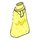 LEGO Bright Light Yellow Friends Hip with Long Skirt with Gold Trim and Stars (Thin Hinge) (36187 / 103970)
