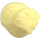 LEGO Bright Light Yellow Hair with Large Bun (27186)