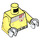 LEGO Bright Light Yellow Kessel Mine Worker Minifig Torso (973 / 76382)