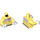 LEGO Bright Light Yellow Kessel Mine Worker Minifig Torso (973 / 76382)