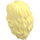 LEGO Bright Light Yellow Long Hair with Parting Brushed Back Wavy (86398 / 90396)