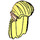 LEGO Bright Light Yellow Long Straight Hair with Light Flesh Ears (11793 / 13329)
