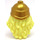 LEGO Amarillo claro brillante Cabello largo y rizado con Gold Greek Soldado Casco (18047)