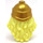 LEGO Bright Light Yellow Long Wavy Hair with Gold Greek Soldier Helmet (18047)