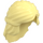 LEGO Bright Light Yellow Mid-Length Hair with 2 Braids Tied at Back (59363)