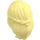 LEGO Bright Light Yellow Mid-Length Hair with 2 Braids Tied at Back (59363)