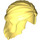 LEGO Bright Light Yellow Mid-Length Hair with 2 Braids Tied at Back (59363)