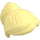 LEGO Giallo chiaro brillante Capelli di media lunghezza con Coda di cavallo e Lungo Frange (18227 / 87990)